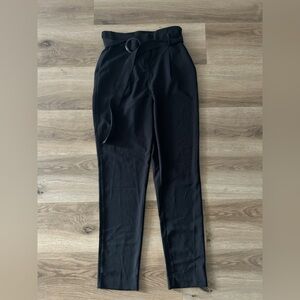 HAVE Los Angeles Woman’s Black Belted High-Waist Trousers - Size S- LIKE NEW